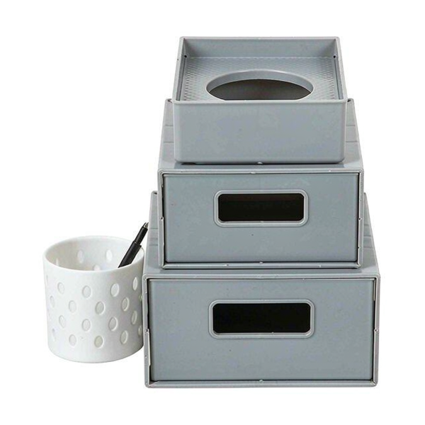 Small Desk Starter Kit - 6 Pieces Small six piece desk starter kit on a white background
