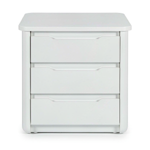 Small desktop storage drawer unit with three drawers on a white background